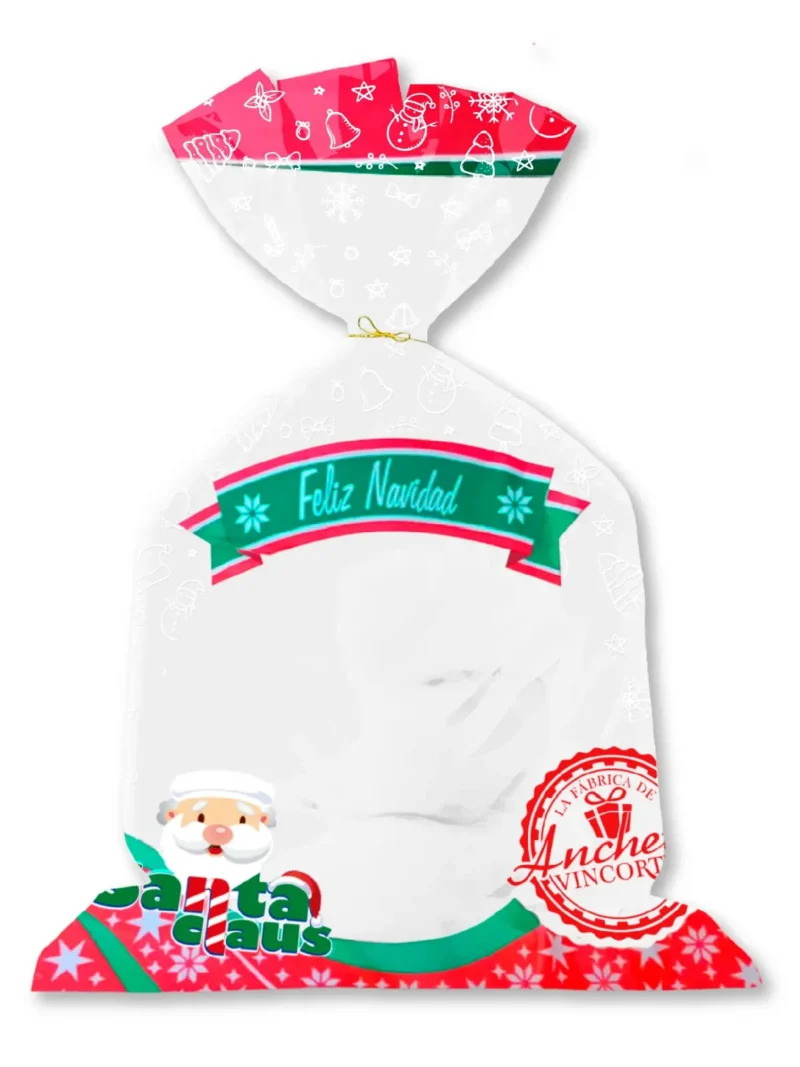 BOLSA TRANSPARENTE 30 X 50 CM NAVIDAD