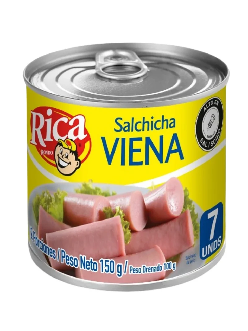 SALCHICA RICA VIENA X 150 GRS