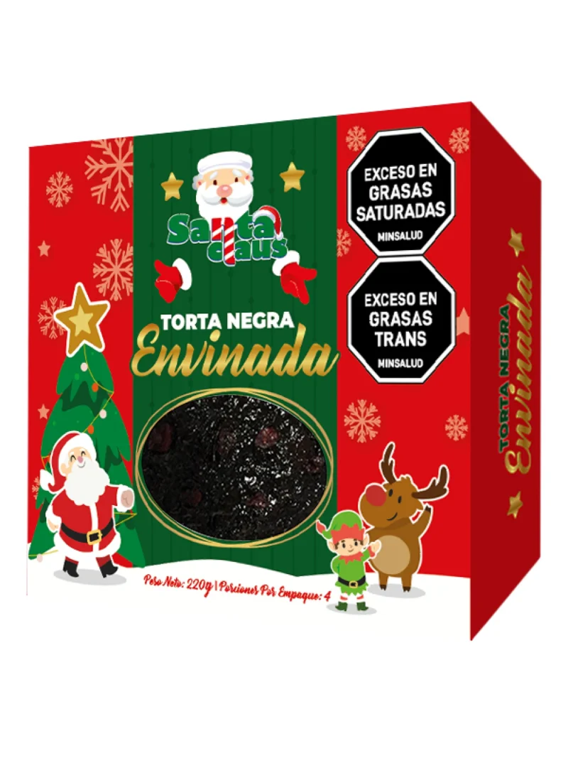 TORTA ENVINADA SANTA CLAUS X 220 GRS