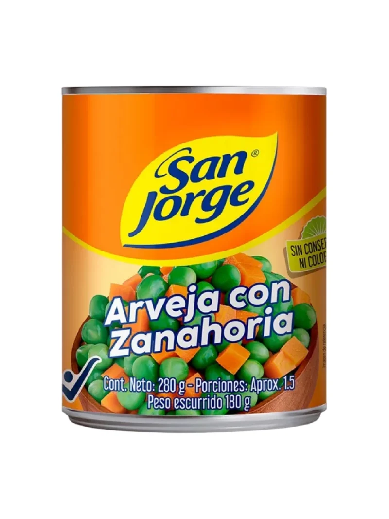 ARVEJA CON ZANAHORIA SAN JORGE X 280 GRS