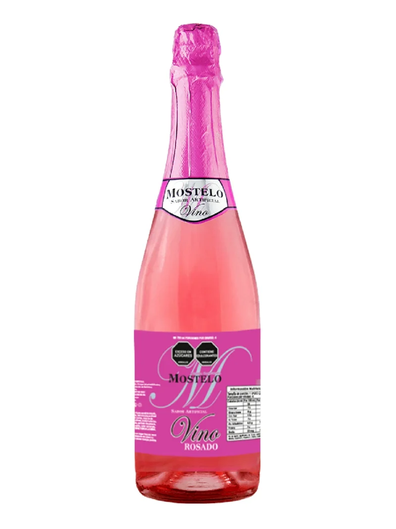 BEB. GAS. SB. VINO MOSTELO ROSADO 750x12
