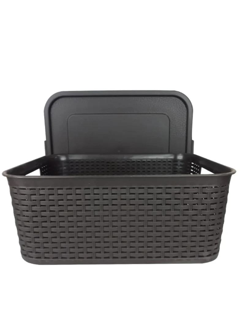 EMPAQUE CANASTA RATTAN 8 LTS CON TAPA